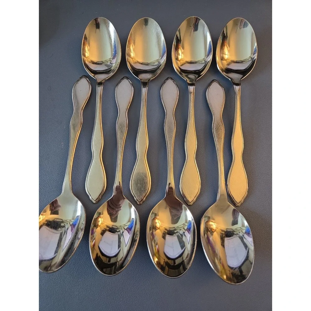 Oneida Ltd 1881 Rogers Set Of 8 Twilight Satin TableSpoons Soup Spoons